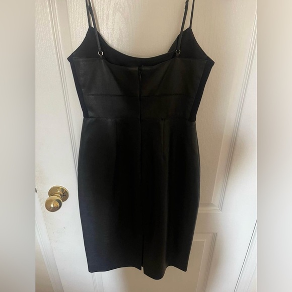 BCBG Black Leather Dress - Picture 7 of 9